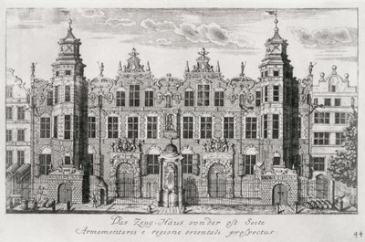 Die Waffenkammer von der Ostseite der Piwna-Straße aus gesehen von Matthaeus Deisch